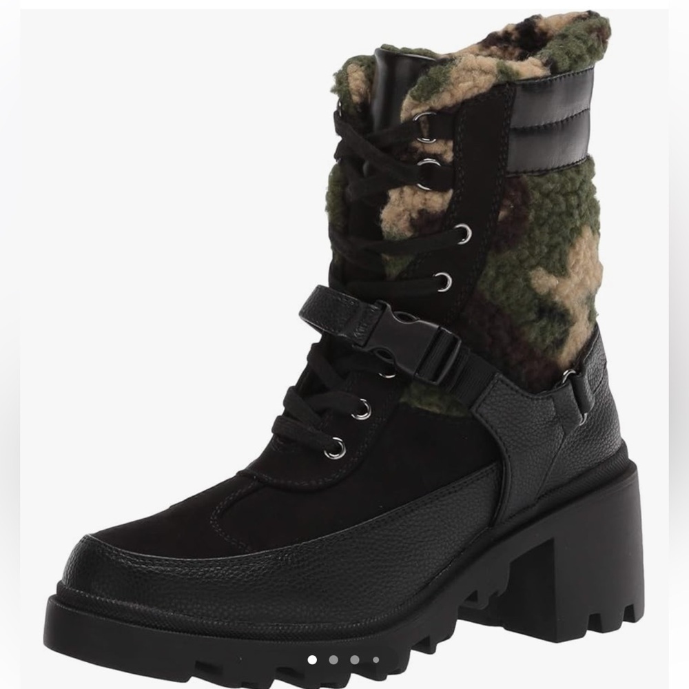 Madden Girl Women's Doreen Fashion Camouflage Moto Boot SZ 6
